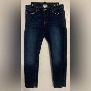 Frame Le Garcon Mid Rise Straight Leg Jeans in Freeman